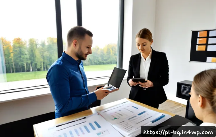 Home 17 고객 피드백 시스템 구축 시 필수 체크리스트 - Photorealistic Polish small-business team in a bright modern Warsaw office building a customer feedb...