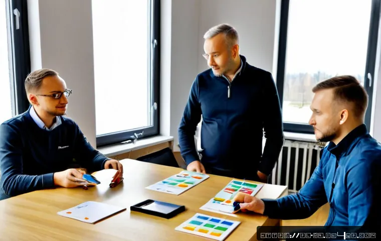 Home 17 고객 피드백을 통한 제품 개발 프로세스 개선 - Photorealistic modern product development workshop in Poland, a diverse team of engineers and custom...