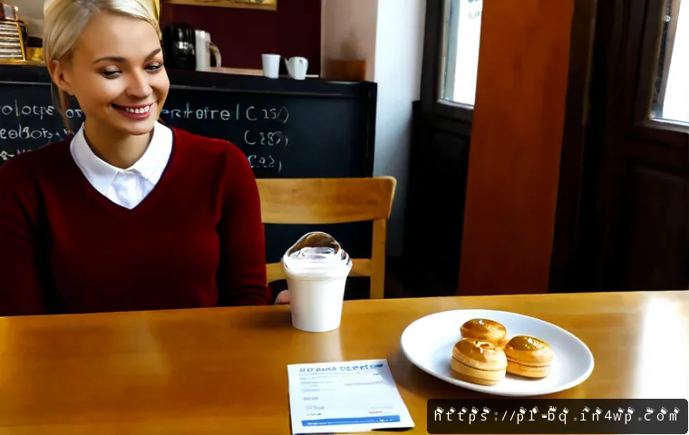 Home 17 고객 피드백의 질을 높이는 설문 요청 기법 - Photorealistic scene in a welcoming Polish neighborhood café, a friendly small-business owner polite...